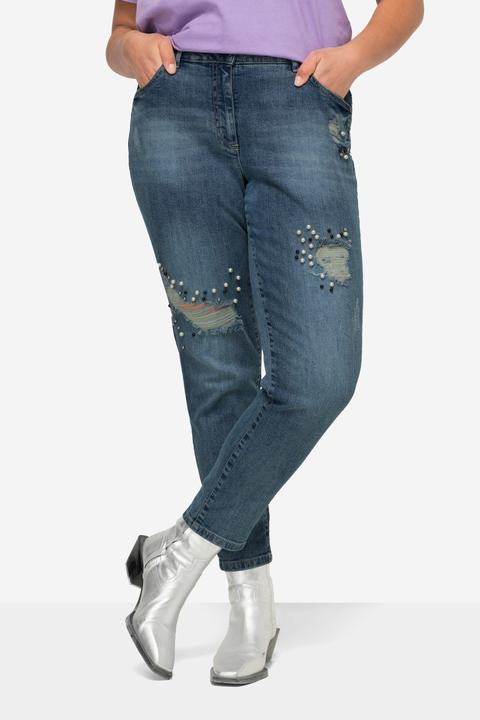 Image du produit Angel of Style Jean coupe Slim Fit à 5 poches avec détails destroy décorés (46)
