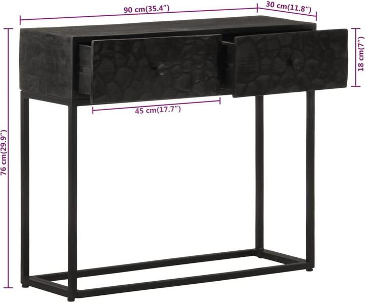 Image du produit vidaXL Konsolentisch (90 x 30 x 76 cm)