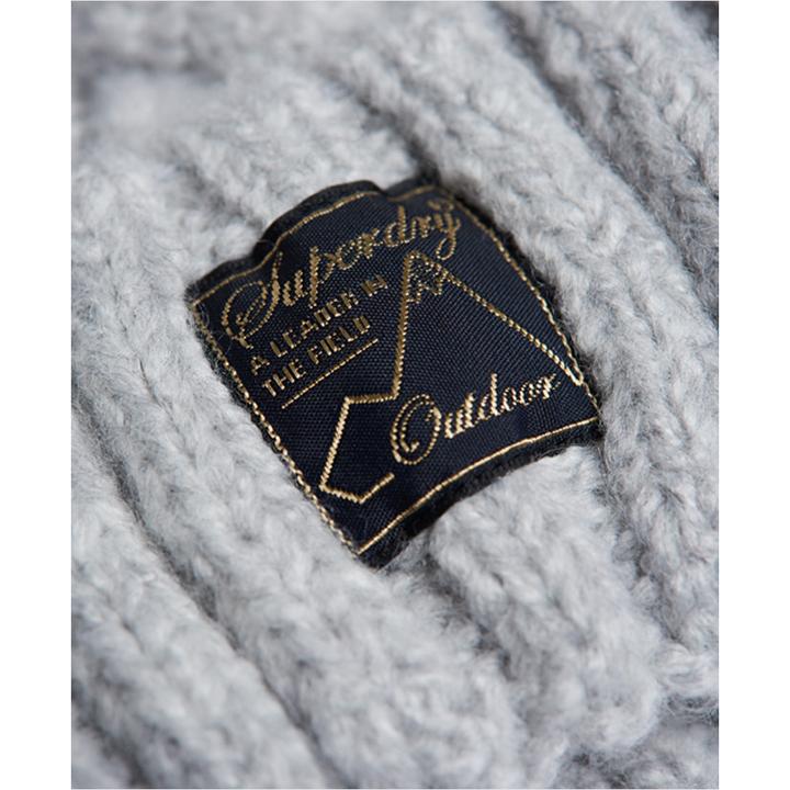 Actual product image Superdry Cap Casual Comfortable Fitting TWEED CABLE BEANIE (One size)