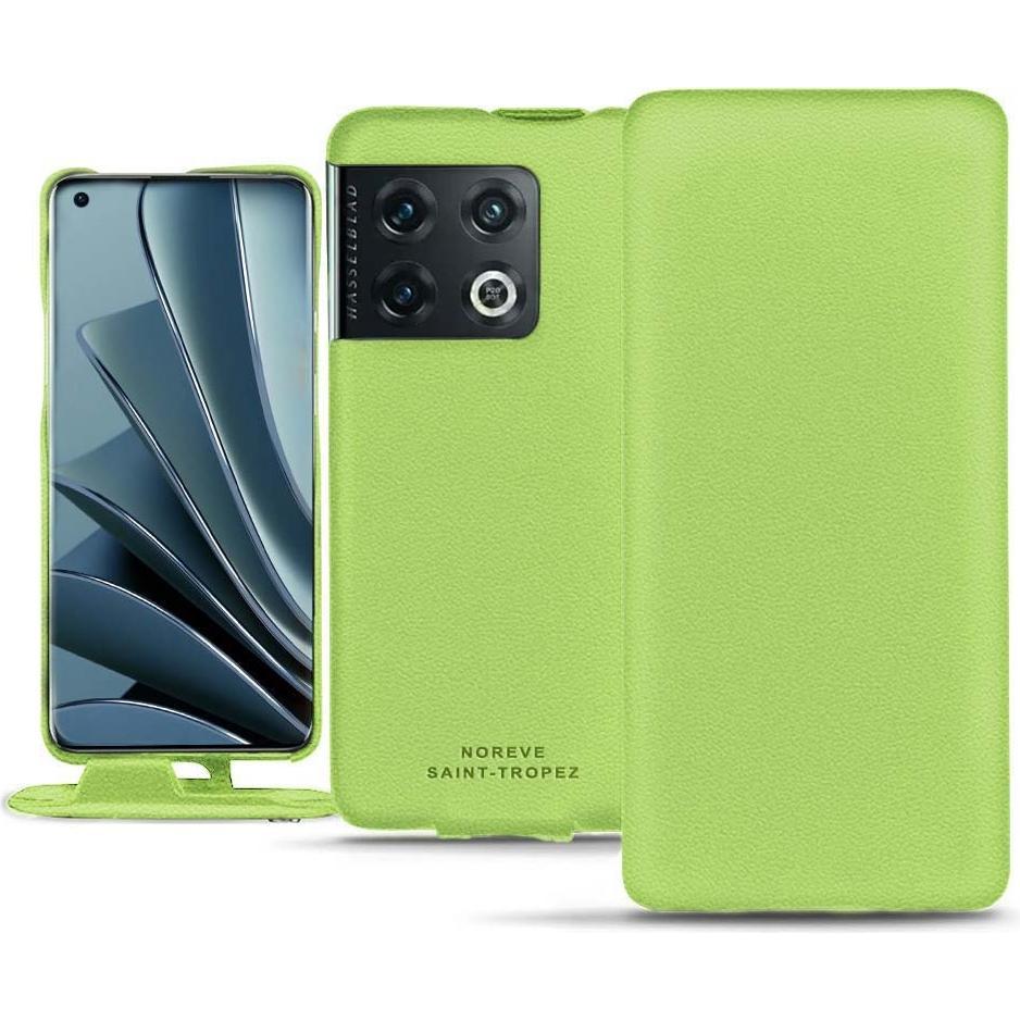 Noreve Lederschutzhülle vertikal (OnePlus 10 Pro), Smartphone Hülle, Grün