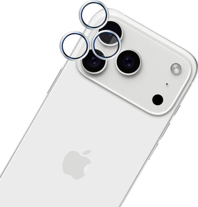 Actual product image 3MK HARDY Lens Protection Pro for Apple iPhone 17 Pro / 17 Pro Max Silver (1 Piece, Apple iPhone 17 Pro Max, Apple iPhone 17 Pro)