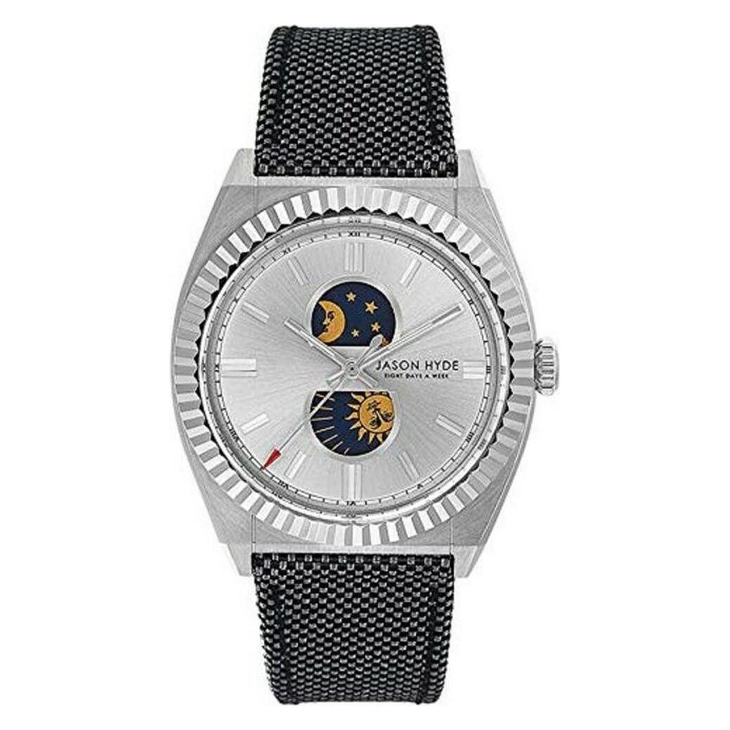 Jason Hyde, Armbanduhr, Herrenuhr JH41000 (Ø 40 Mm), Silber, Blau, (40 mm)