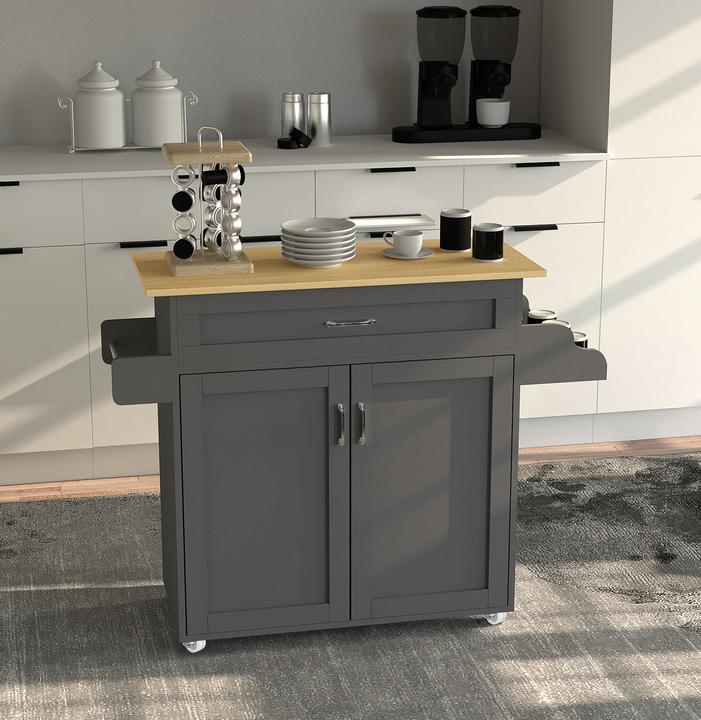 Produktbild VCM Küchenwagen Servierwagen Rollen Pastano