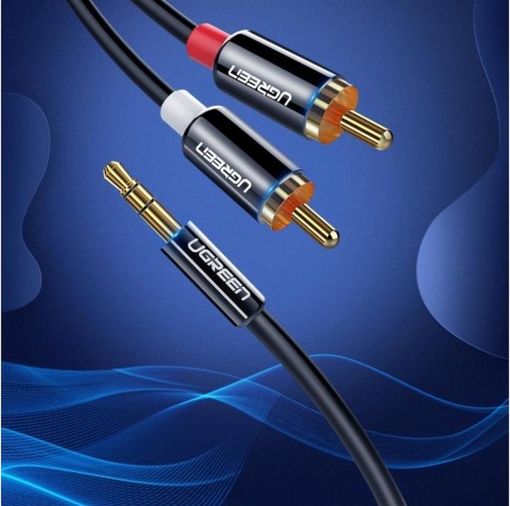 Produktbild Ugreen 2x RCA – 3.5mm Klinke (1 m, AUX Kabel, Cinch Kabel)