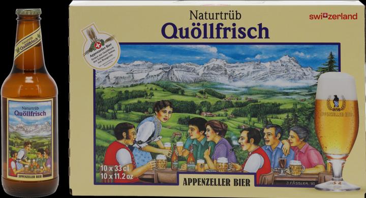 Actual product image Appenzeller Bier Quöllfrisch naturally cloudy (1 x 33 cl)