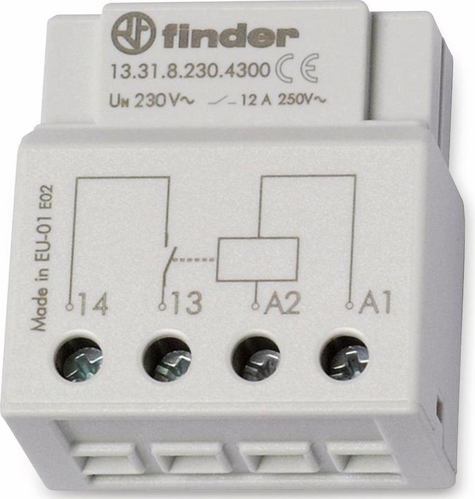 Actual product image Finder Interposing relay, 12A 1 NO, 230vac