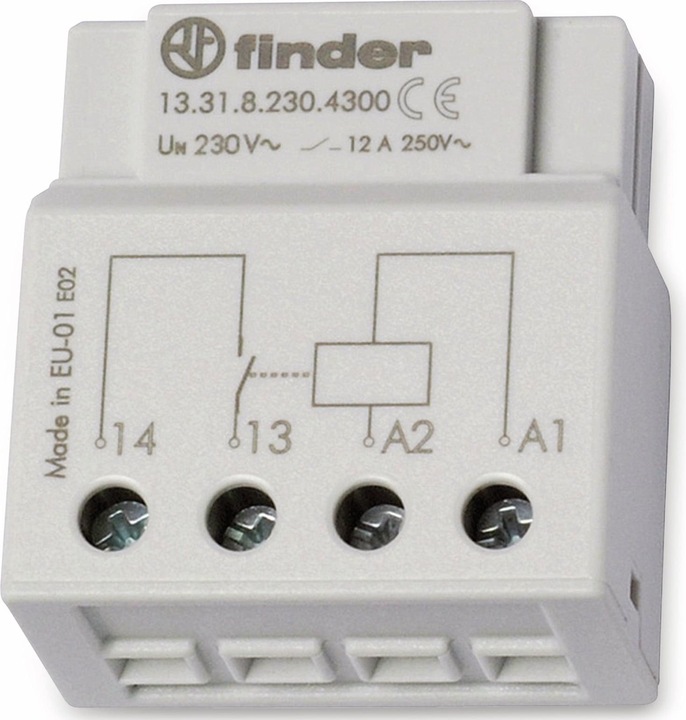 Image du produit Finder Interposing relay, 12A 1 NO, 230vac