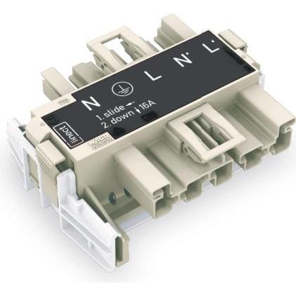 20x Wago Netz-Adapter Netz-Stecker - Ne, Elektronikkabel + Stecker, Grau