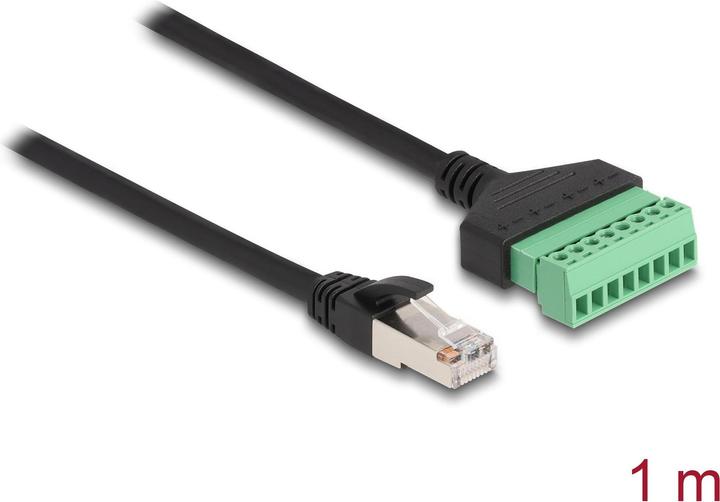 Image du produit Delock Bloc terminal - câble RJ45 1 pièce (U/UTP, UTP, CAT6, 1 m)