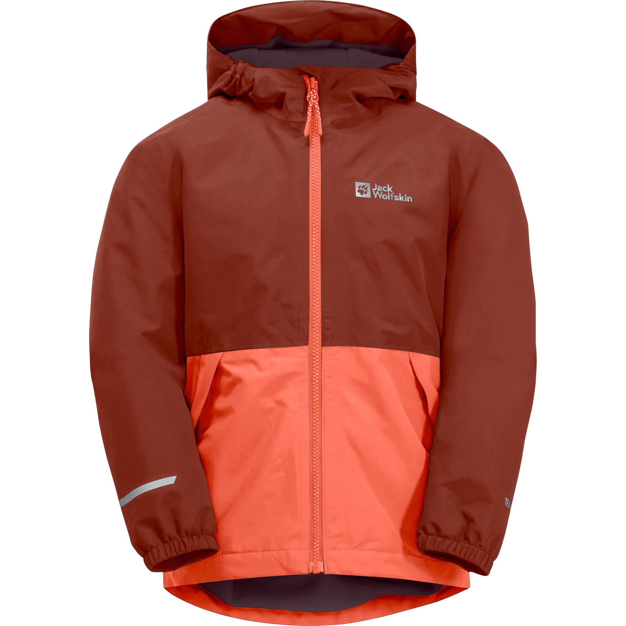 Jack Wolfskin, Unisex, Jacke, Kid's Snowy Days Jacket (92), Rot, 92