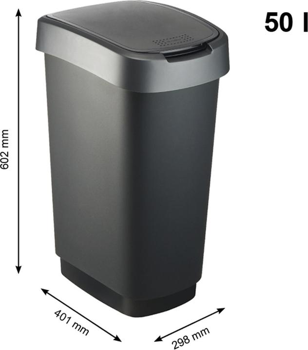 Image du produit Rotho Set . 3pcs Seau à Swing TWIST (50 l)