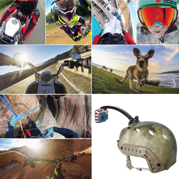 Actual product image Puluz Helmet holder with quick-release fastener (GoPro Hero 11, GoPro Hero 9, GoPro Hero 12, GoPro Hero 10)