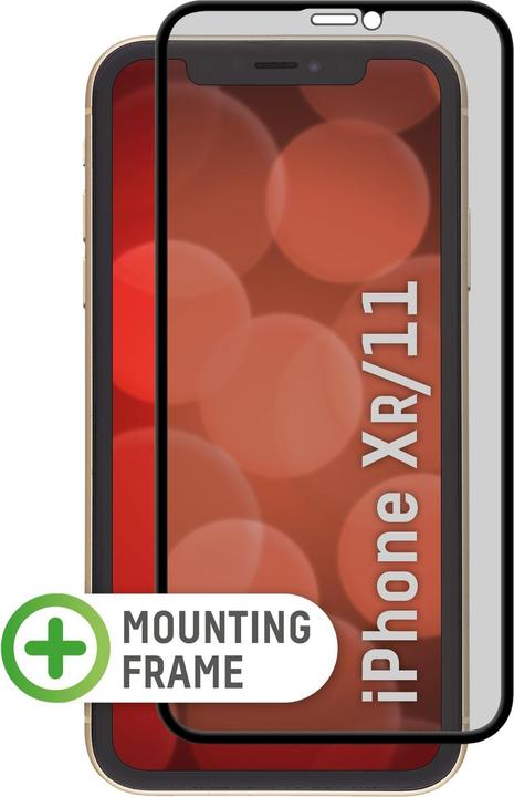 Actual product image Displex Real Glass, Privacy Full Cover Panzerglas (1 Piece, Apple iPhone 11)