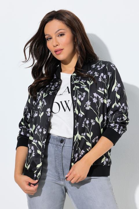 Actual product image Ulla Popken Reversible Floral Jacket (62)