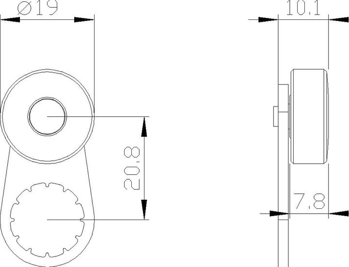 Produktbild Siemens Drehhebel für 3SE52 Grenzschalter