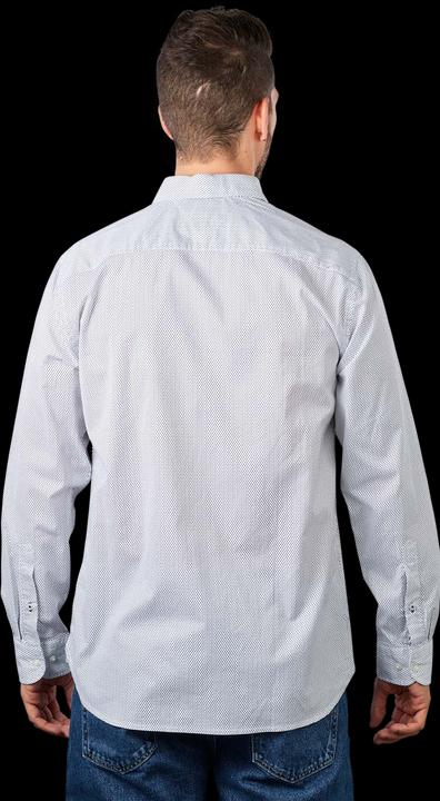 Image du produit Tommy Hilfiger Mini Print Shirt Regular Fit White/Carbon Nav (L)