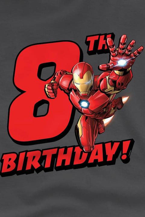 Produktbild Iron Man TShirt 8 Geburtstag (128)