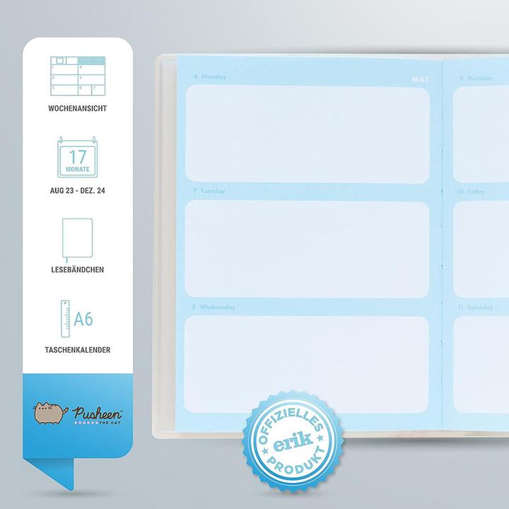 Actual product image Grupo Erik PUSHEEN - Agenda Pocket 2023/2024 - 17 Mois - UK (A6)