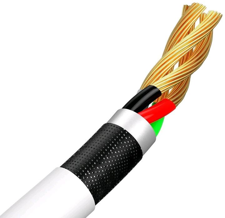 Produktbild Baseus Simple Wisdom Data Cable Kit USB to Micro 2.1A (2PCS/Set) 1.5m White (1.50 m)