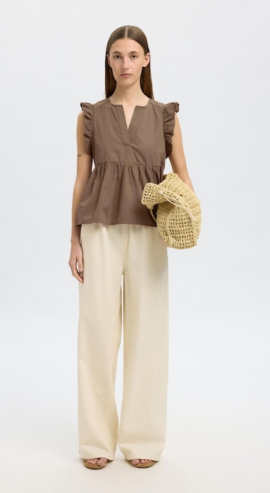 Actual product image Selected Femme Ruched top (36)