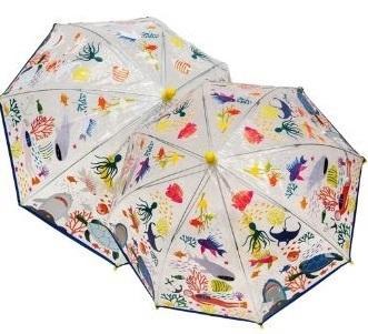 Rock Farbwechselnder Regenschirm „Unterwasserwelt“