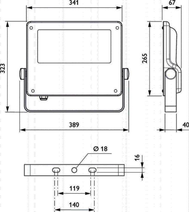 Produktbild Philips LED-Scheinwerfer (12000 lm, IP66)