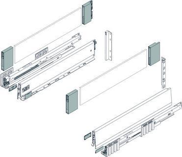 Produktbild Blum Frontschubkasten Komplett-Set Merivobox M/E, mit BOXCOVER, mit Ko