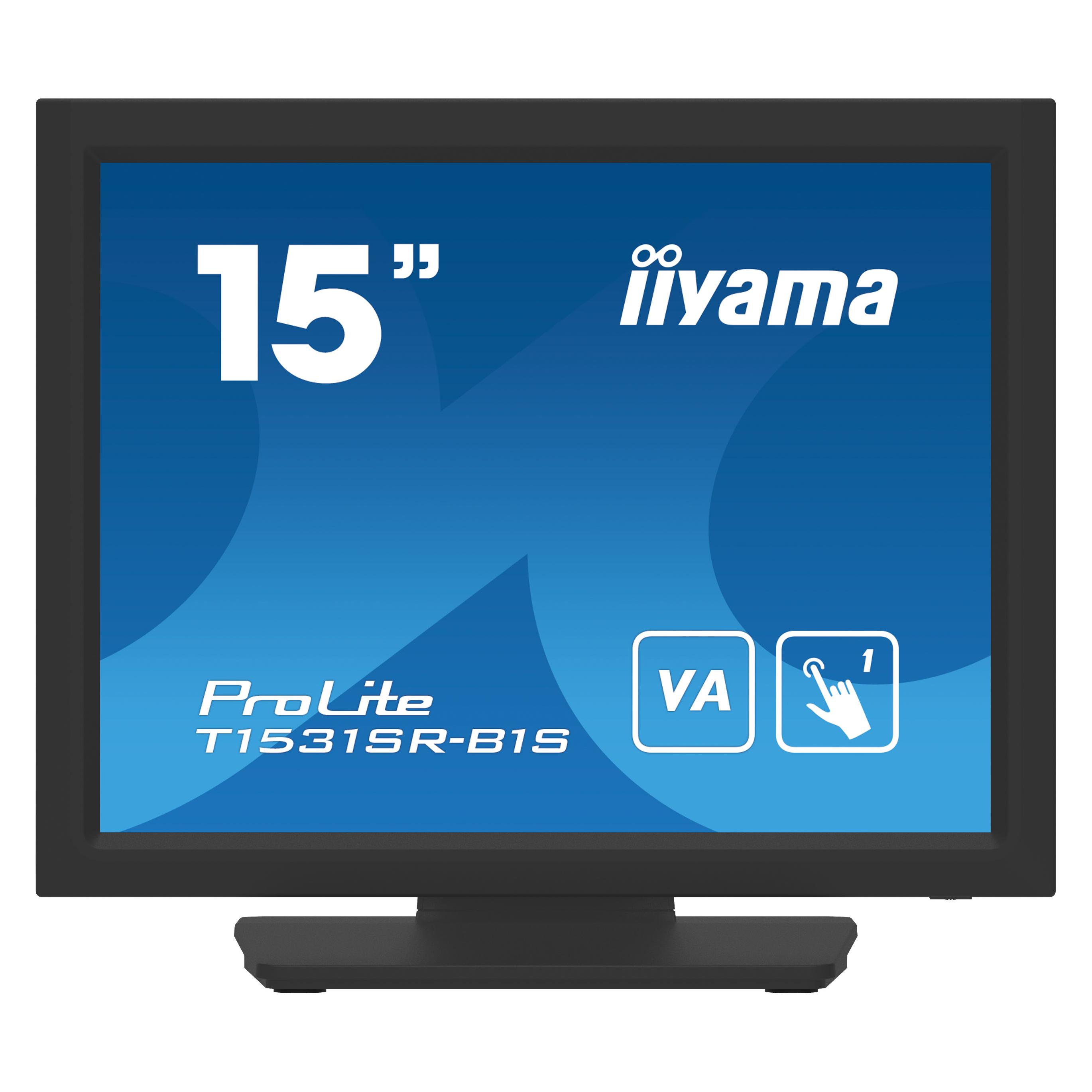 Iiyama Dis Public 15 T1531SR-B1S Touch (1024 X 768 Pixel, 15"), Monitor, Nero