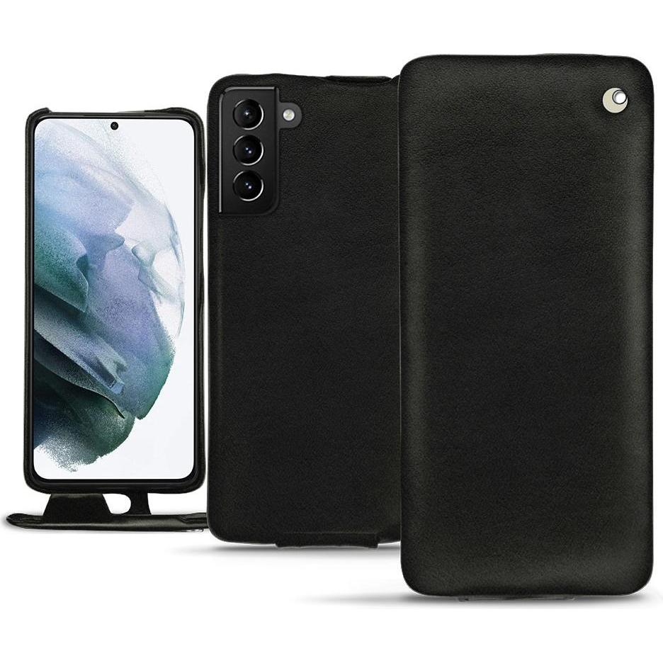 Noreve Lederschutzhülle vertikal (Samsung Galaxy S21+), Smartphone Hülle, Schwarz