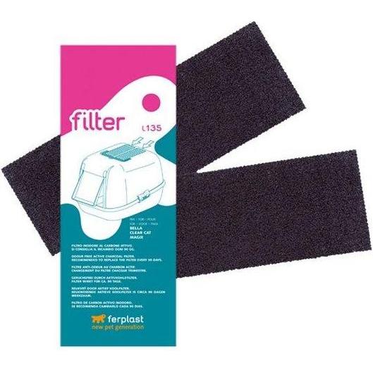 Filtre à litière anti-odeurs Ferplast L135 2 pièces neutralisant d’odeurs