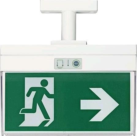 Produktbild EGB LED RettungszeichenLeuchte 7575lm WandDecke 3,6V1,5Ah NiCd 3,5Winkl 6 Piktogr