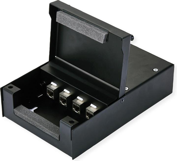 Actual product image Value Wall case for 4x Keystones, black (Keystone module holder)