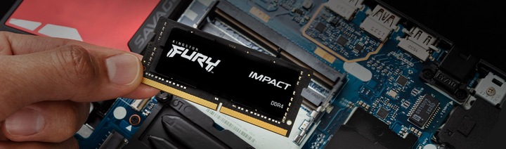 Actual product image Kingston FURY Impact (2 x 8GB, 3200 MHz, DDR4-RAM, SO-DIMM)