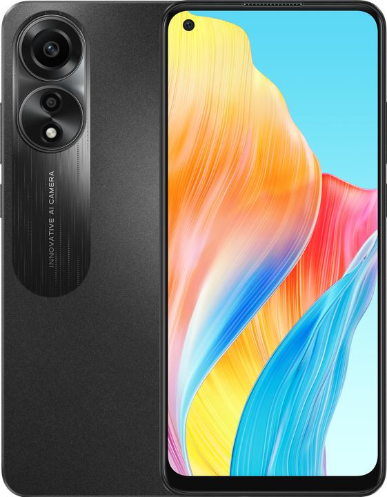 Produktbild OPPO A78 (128 GB, Mist Black, 6.56", Dual SIM + SD, 4G)