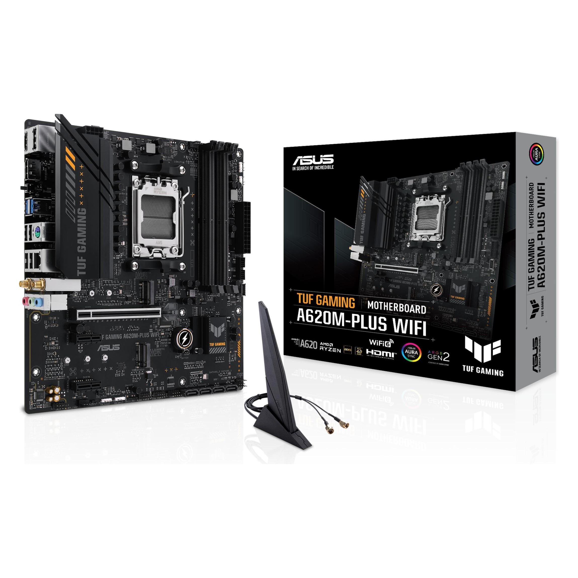 ASUS TUF GAMING A620M-PLUS WIFI (AM5, AMD A620, mATX), Mainboard