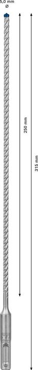 Produktbild Bosch Professional Zubehör EXPERT SDS plus-7X Hammerbohrer, 5 x 250 x 315 mm (5.0 mm)
