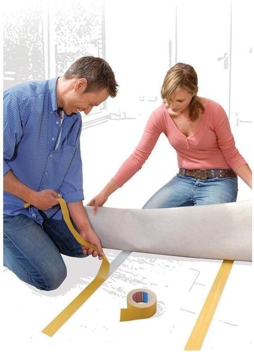 Produktbild tesa Verlegeband REMOVABLE, doppelseitiges Klebeband, rückstandsfrei entfernbar (50 mm)
