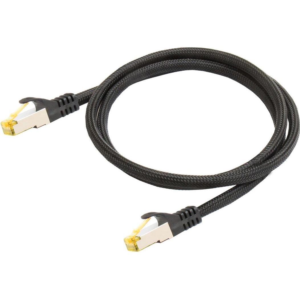 Thumbnail - Python Series RJ45 Patchkabel mitCat.7 Rohkabel, Rastnasenschutz (RNS) und Nylongeflecht, S/FTP, PiMF, h (S/FTP, CAT7, ...