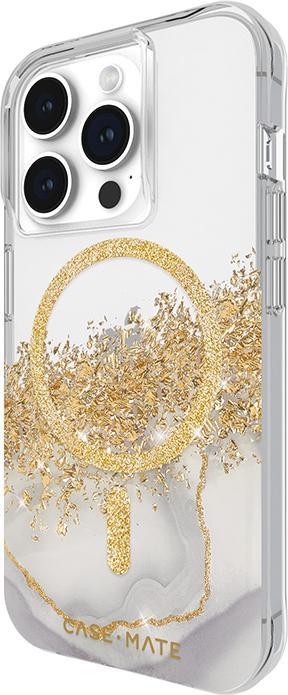 Actual product image Case-Mate Karat MagSafe - Case iPhone 15 Pro zdobione złotem (Marble) (Apple iPhone 15 Pro)