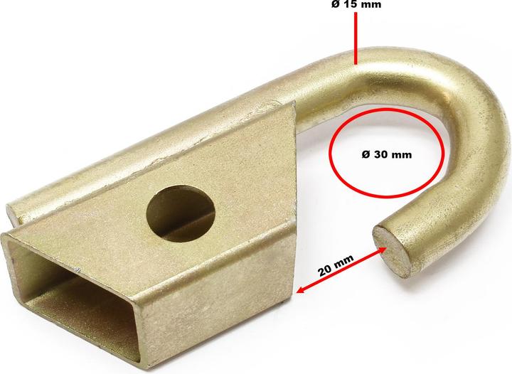 Actual product image Wiltec Towing Brace 180 cm up to 2.5 tons Tow Rod Tow Bar Tow Pole Towing Strap Tow Cable Snap-in