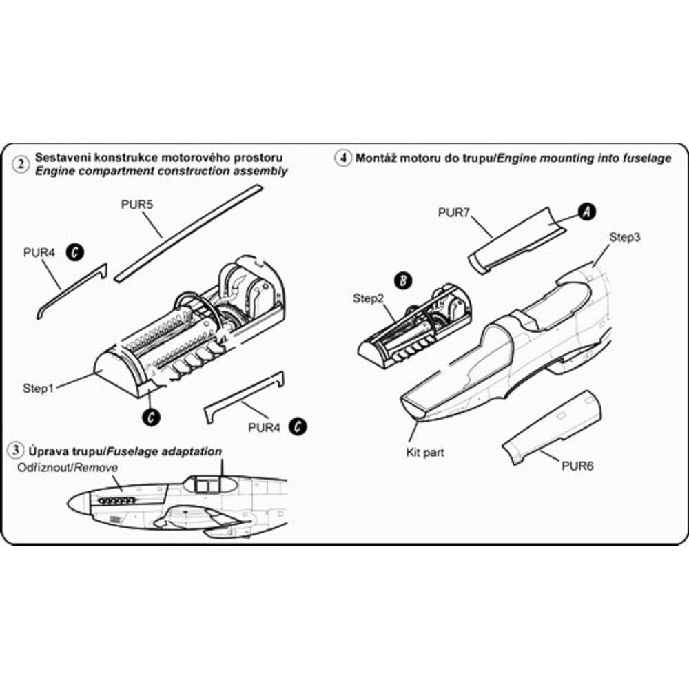 CMK P-51D Mustang Motor Set