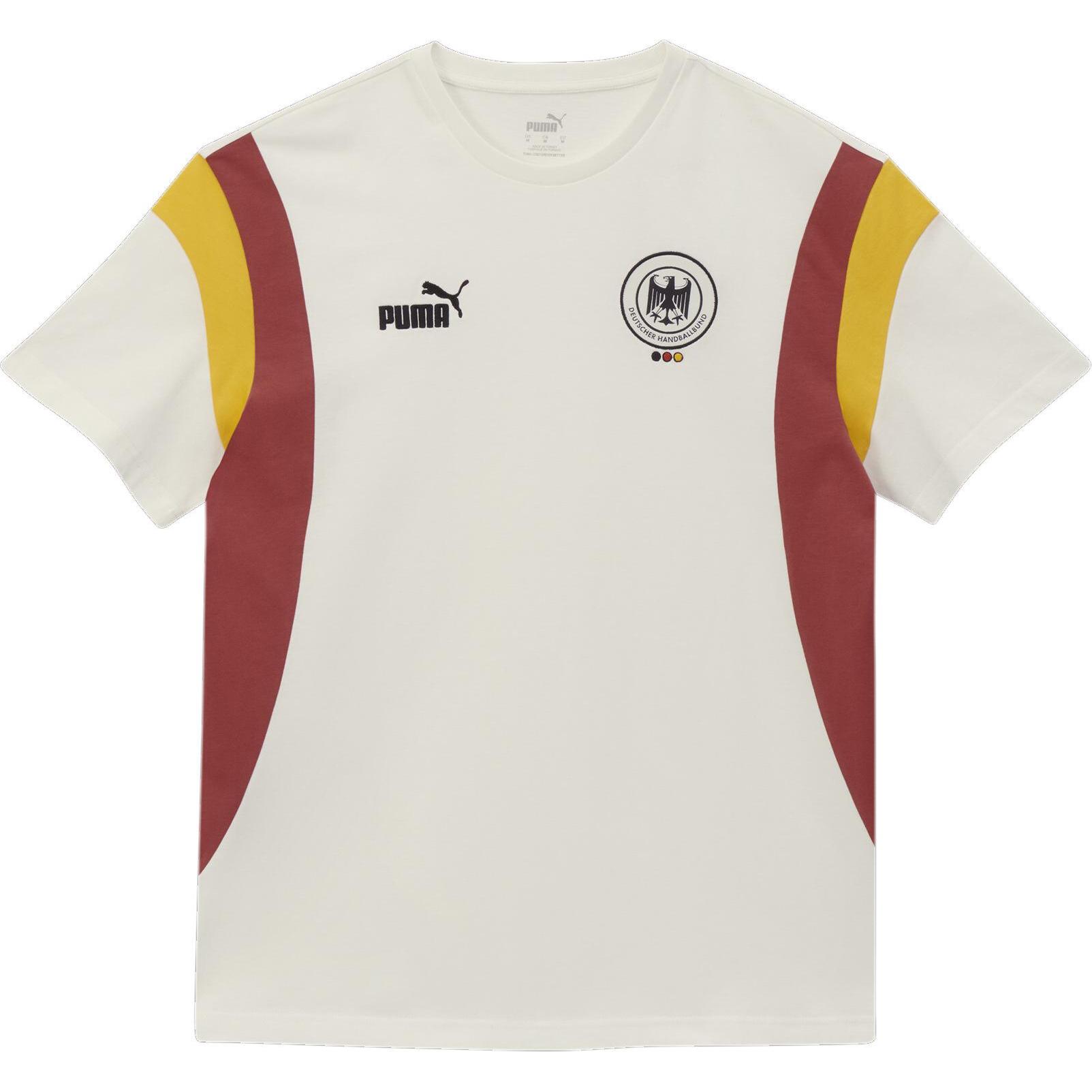 Puma, Herren, Sportshirt, DHB Archive Tee (L), Weiss, L