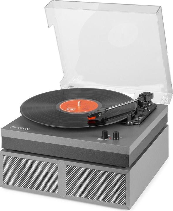 Immagine prodotto Fenton Piastra con Bluetooth e altoparlanti - RP165G - Incl. Naald - Alluminio / argento (Semi-automatico)