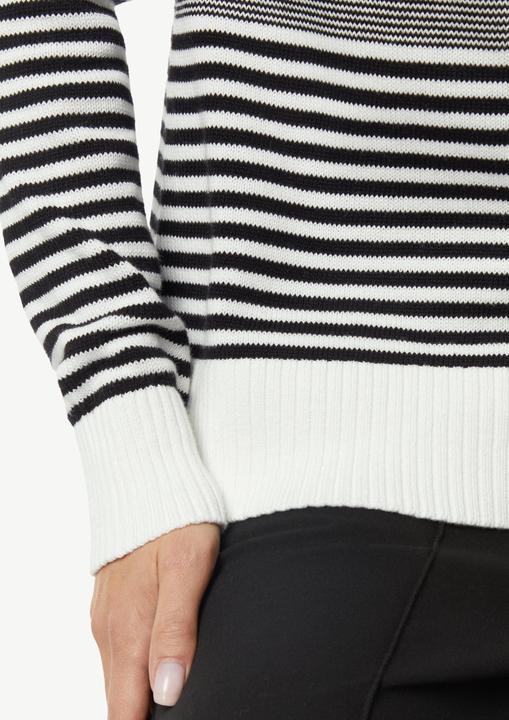 Image du produit Comma Strickpullover Baumwollpullover mit Streifen (42)