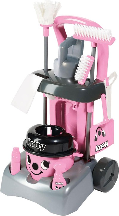 Actual product image Casdon Hetty Deluxe cleaning trolley playset