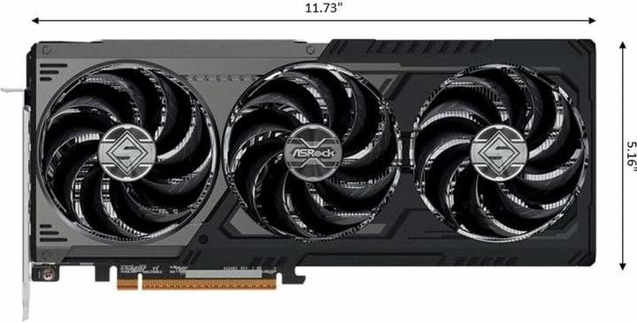 Actual product image AsRock Radeon RX 9070 XT Steel Legend Dark (16 GB)