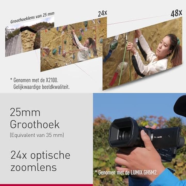 Image du produit Panasonic HC-X1600E schwarz (8.29 Mpx, 50p, 24 x)