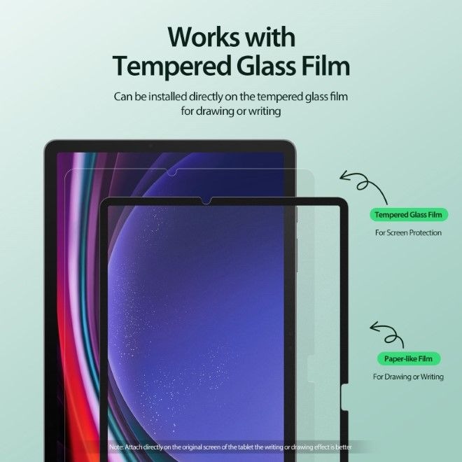 Produktbild Dux Ducis Naad Series Paperlike Film Schutzfolie (1 Stück, Galaxy Tab S10+, Galaxy Tab S8+, Galaxy Tab S9+, Galaxy Tab S9 FE+, Galaxy Tab S7)