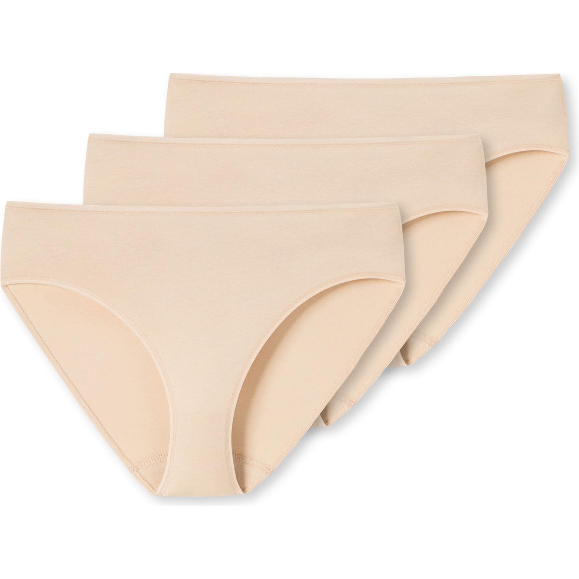 Thumbnail - Schiesser, Damen, Unterhosen, Essential 3PACK Slip, Beige, (46, 3er Pack)