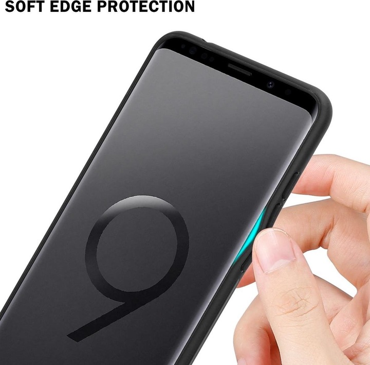 Actual product image Cadorabo TPU Striped Glass Cover (Samsung Galaxy S9+)